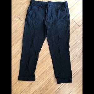 Y-3 Ponte cropped legging with zipper